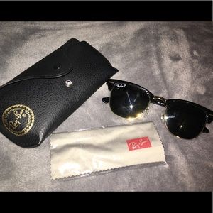 Ray-ban polarized club master sunglasses